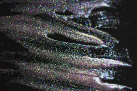 Gloss study. purple and gold glitter texture christmas abstract background. - panoramic background or bokeh with empty space. Selective Focus, Defocus - Imageの写真素材