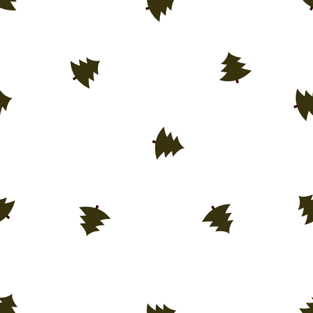 Vector seamless pattern of Christmas treeのイラスト素材
