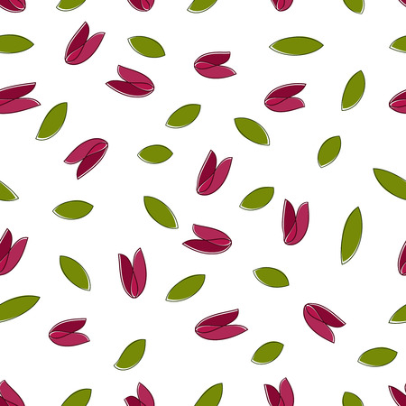 Vector illustration of seamless abstract flower patternのイラスト素材