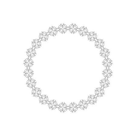 Vector decorative frame for greeting, invitation, wedding cards design.のイラスト素材