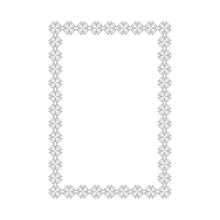 Vector decorative frame  for  greeting, invitation, wedding cards design.のイラスト素材