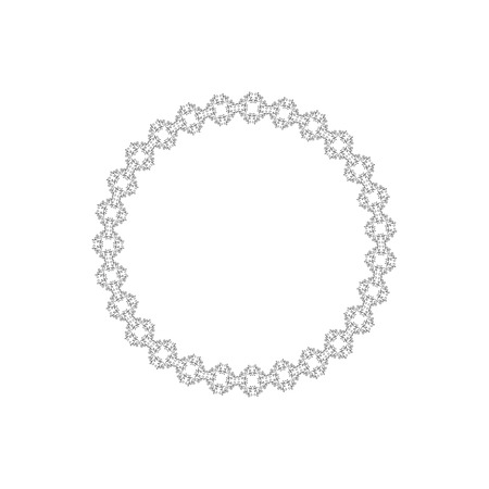 Vector decorative frame for greeting, invitation, wedding cards design.のイラスト素材