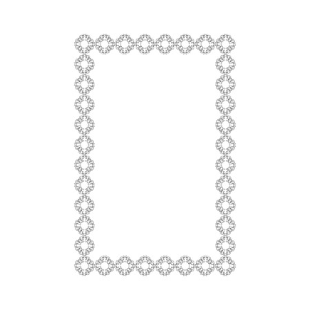 Vector decorative frame for greeting, invitation, wedding cards design.のイラスト素材