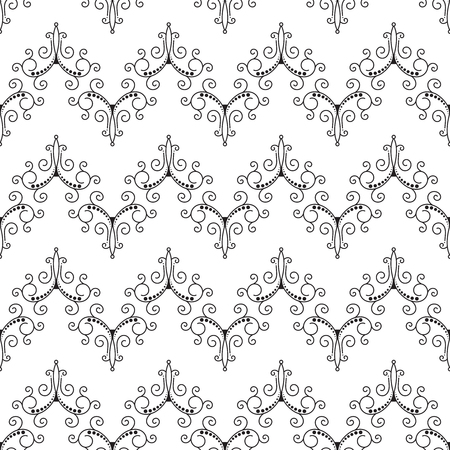 Seamless abstract floral pattern. Vector illustration.のイラスト素材