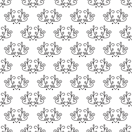 Seamless abstract floral pattern. Vector illustration.のイラスト素材