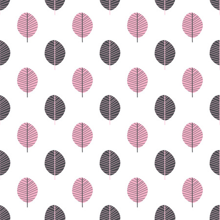 Vector seamless pattern of abstract leavesのイラスト素材