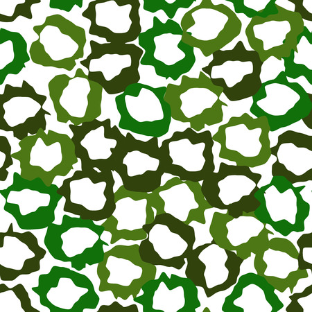 Abstract pattern with green elements. Vector seamless pattern for surface design, fabric, wrappingのイラスト素材