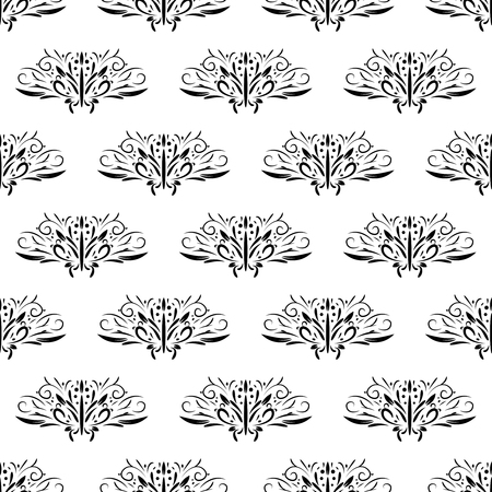 Abstract floral pattern designのイラスト素材