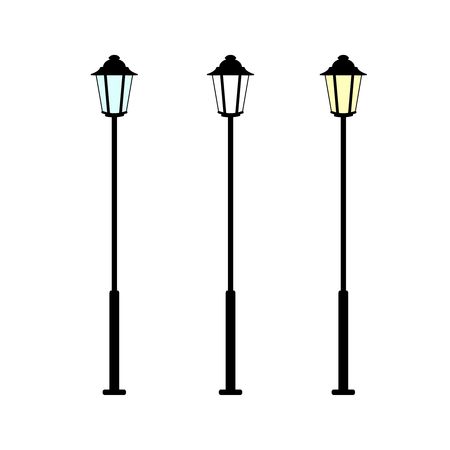 Vector illustration of street lantern.のイラスト素材