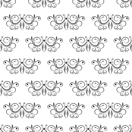 Seamless abstract floral pattern. Vector illustration.のイラスト素材