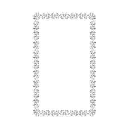 Vector decorative frame  for  greeting, invitation, wedding cards design. のイラスト素材