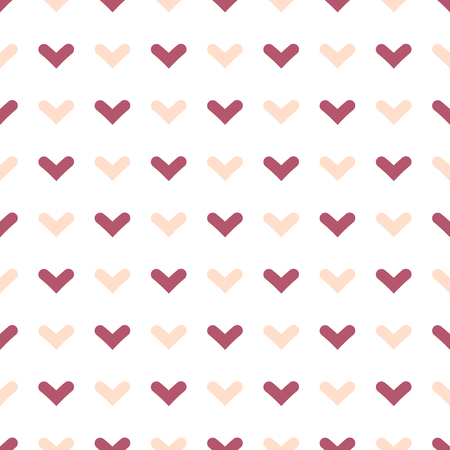 Vector seamless pattern with simple hearts.のイラスト素材