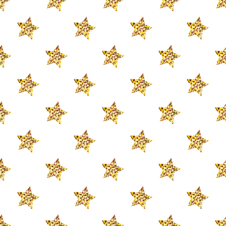Vector seamless pattern of glittering gold stars のイラスト素材