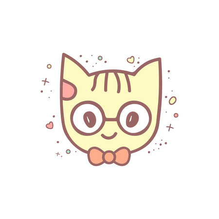 Vector illustration of cartoon catのイラスト素材