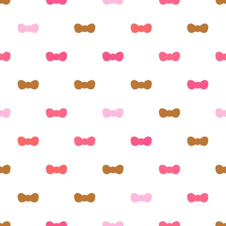 Vector seamless pattern of bowsのイラスト素材