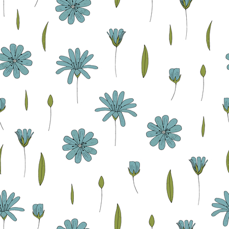 Vector seamless flower patternのイラスト素材