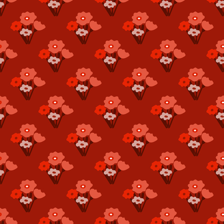 Vector seamless flower patternのイラスト素材
