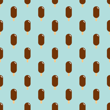 Vector seamless pattern of ice creamのイラスト素材