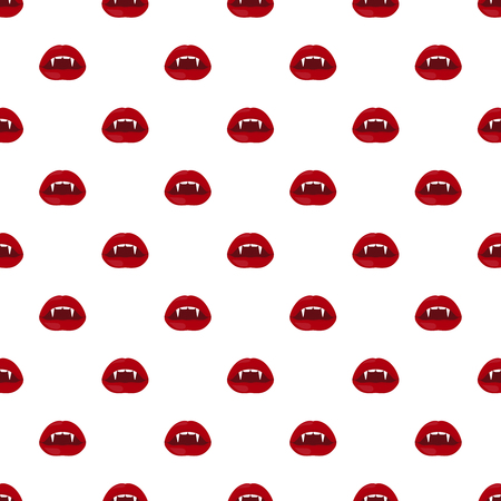 Vector Halloween seamless pattern of vampire lips.のイラスト素材