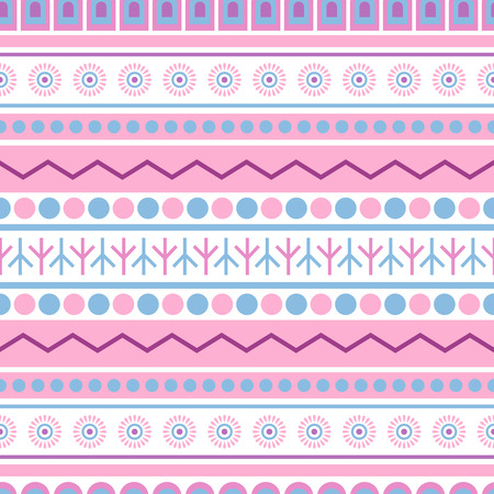 Vector seamless abstract tribal patternのイラスト素材