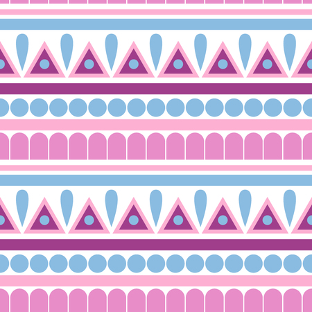 Vector seamless abstract tribal pattern.のイラスト素材