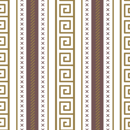 Vector seamless abstract tribal pattern.のイラスト素材