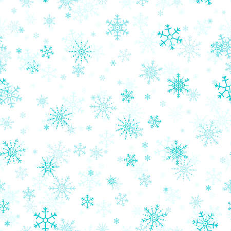 Vector seamless pattern of snowflakes. Snowflake seamless pattern.のイラスト素材