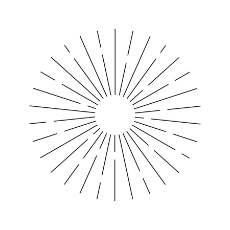 Vector sunburst background. Vector linear sunburst shape.のイラスト素材