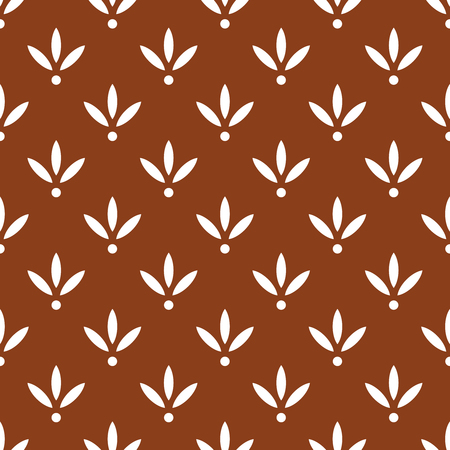 Vector seamless pattern of abstract geometric flower.のイラスト素材