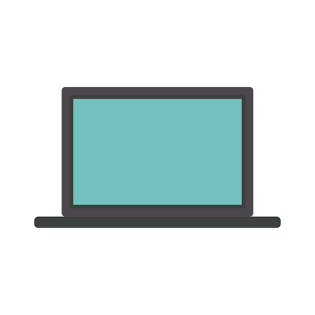 Vector laptop icon. Simple vector illustration.のイラスト素材