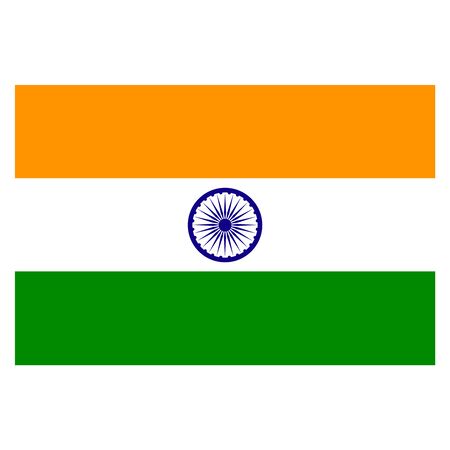 Vector India flag. National India flag illustration.のイラスト素材