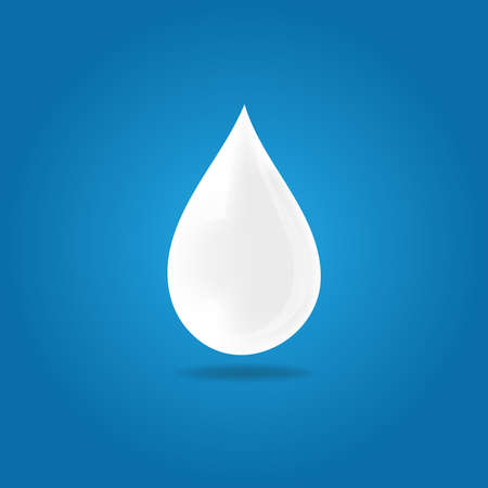 Vector white cream drop. Dairy product drop.のイラスト素材