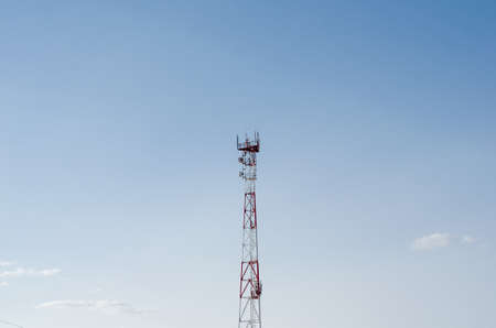 communications mobile tower in the sky