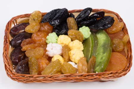 Dried fruits and nutsの写真素材