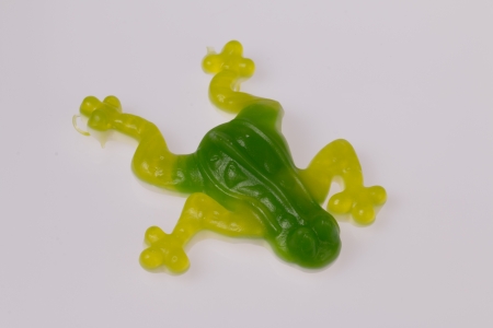 Fruit jelly in form of frog 