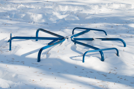 Winter Playground Swingset Equipment 
