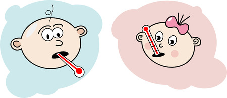 Sick babyのイラスト素材