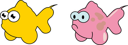 Cartoon fish のイラスト素材