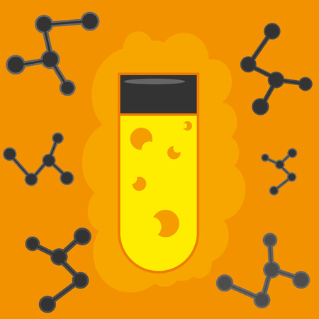 Creative design of test tube のイラスト素材