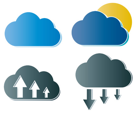 Creative design of cloud  のイラスト素材