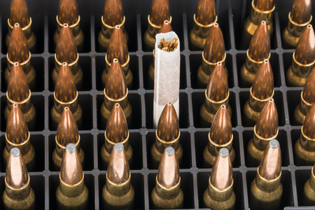 Cigarette with bullets
