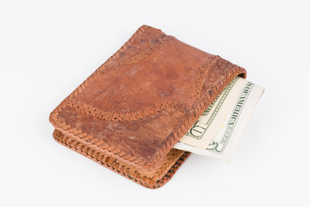 Purse with banknotes 