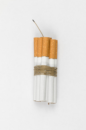 Tied cigarettesの写真素材