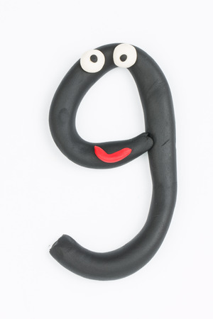 Plasticine  number の写真素材