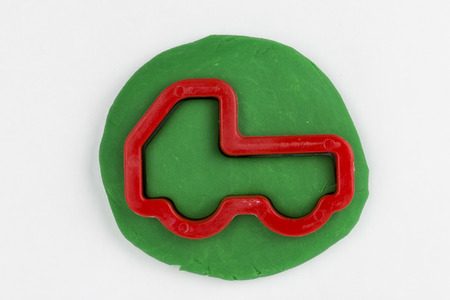 Plasticine  car の写真素材