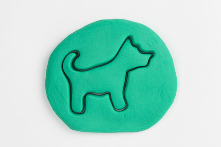 Plasticine dog の写真素材