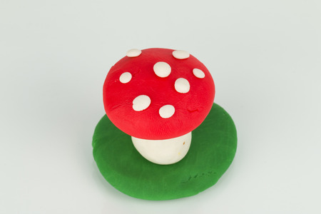 Plasticine Mushroom の写真素材
