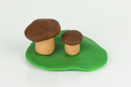 Plasticine Mushroom の写真素材