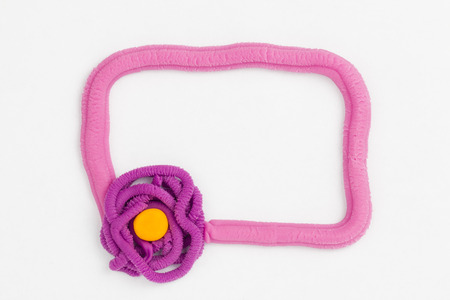 Plasticine frame の写真素材
