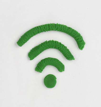 Plasticine wi-fi symbol の写真素材